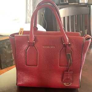 Michael Kors hand bag, red